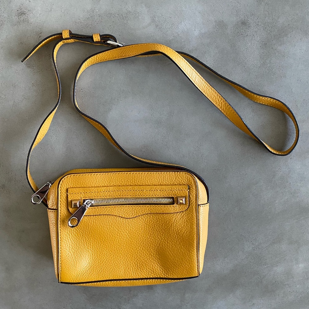 Rebecca Minkoff Yellow Leather Crossbody Bag